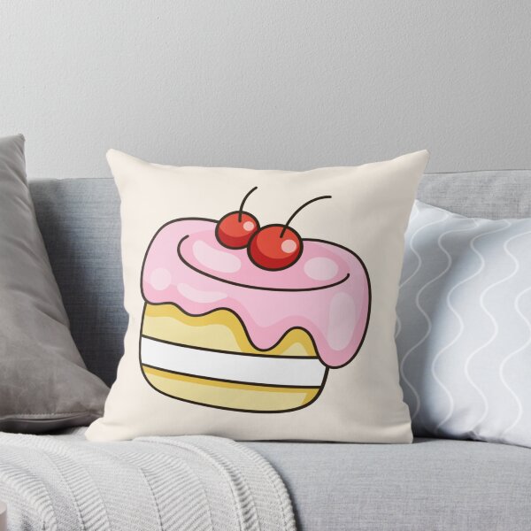 Item preview, Cute Kawaii Pink Cherry Cake Vector designed and sold by Porpor Artwork.