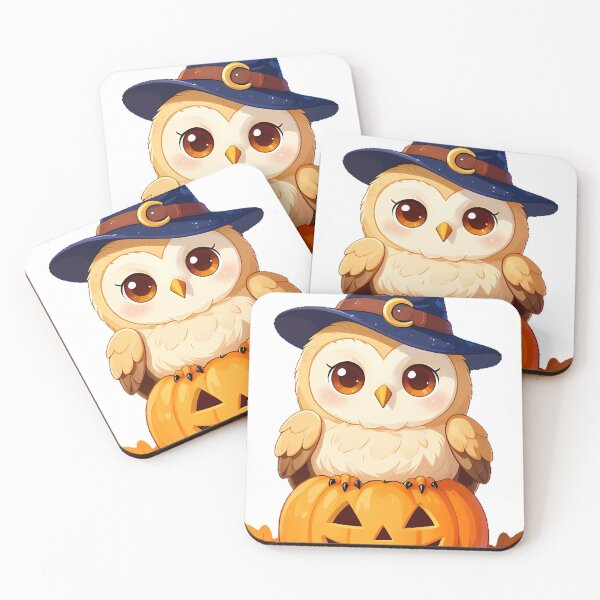 Item preview, Cute Baby Barn Owl Chick Starry Wizard Hat Icon designed and sold by pumsquare.
