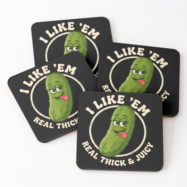 Item preview, I Like 'Em Real Thick And Juicy Funny Retro Art designed and sold by MAXIZPRINT.