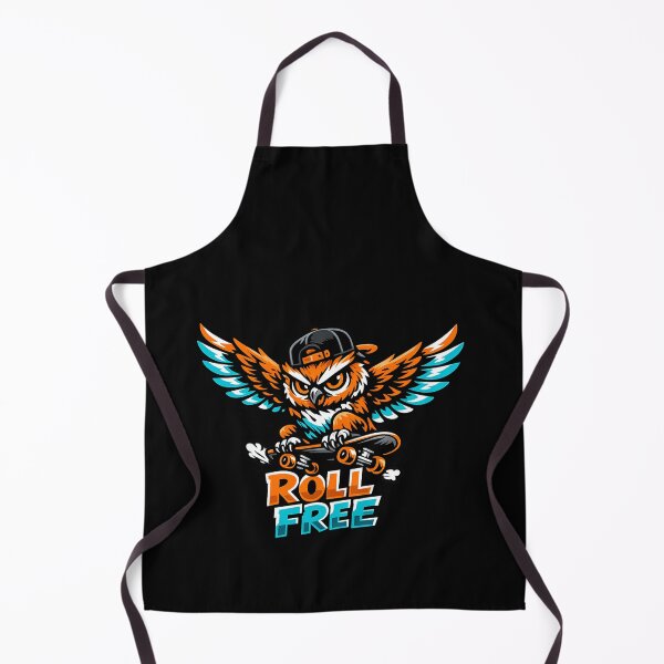 Item preview, Roll Free – Cool Skateboarding Owl Design designed and sold by ArtisticHeart21.