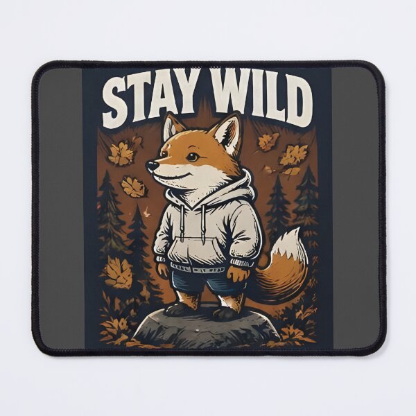 Item preview, Stay Wild Fox Hoodie – Autumn Nature Lover Gift designed and sold by Icareis-Studios.