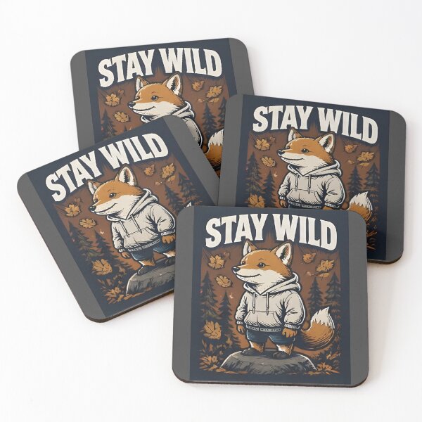 Item preview, Stay Wild Fox Hoodie – Autumn Nature Lover Gift designed and sold by Icareis-Studios.