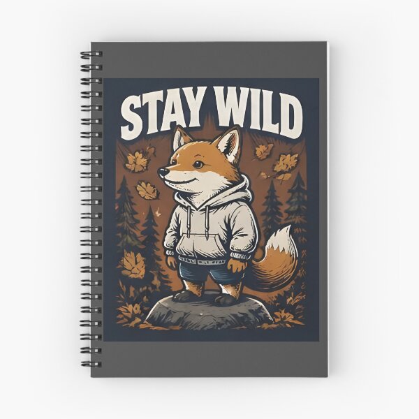 Item preview, Stay Wild Fox Hoodie – Autumn Nature Lover Gift designed and sold by Icareis-Studios.