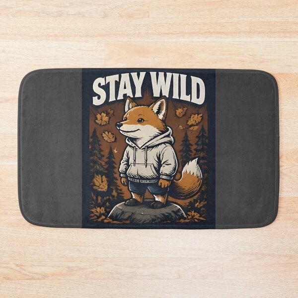 Item preview, Stay Wild Fox Hoodie – Autumn Nature Lover Gift designed and sold by Icareis-Studios.