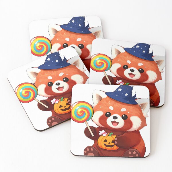 Item preview, Cute Red Panda Wizard Trick-or-Treat Icon designed and sold by pumsquare.
