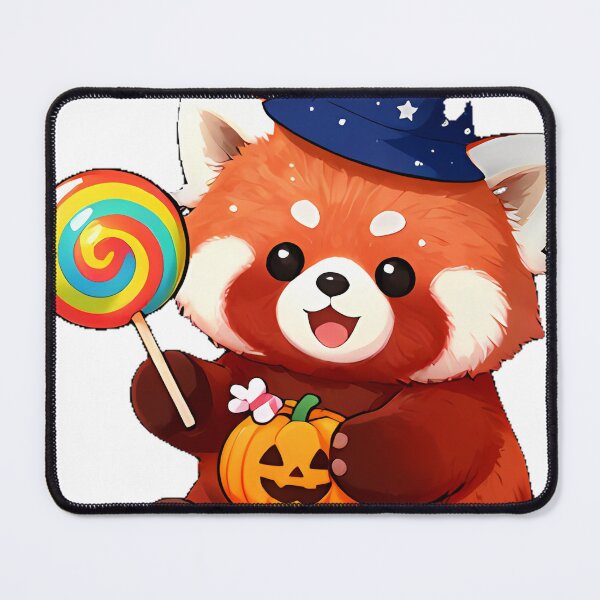 Item preview, Cute Red Panda Wizard Trick-or-Treat Icon designed and sold by pumsquare.