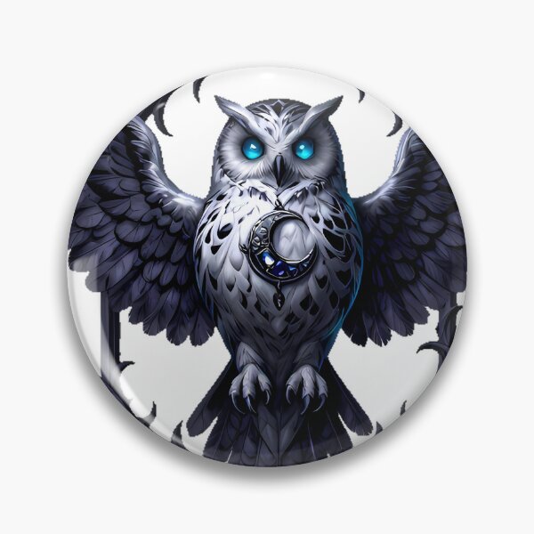 Item preview, Gothic Snowy Owl Lunar Eclipse designed and sold by IllumeInk.