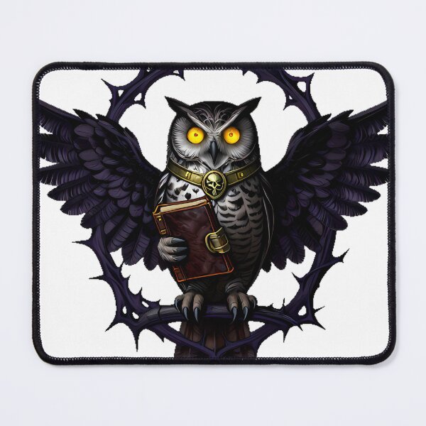 Item preview, Gothic Barred Owl Grimoire Keeper designed and sold by IllumeInk.