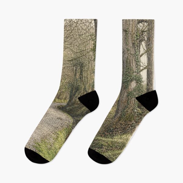 Item preview, Countryside road in spring, Brittany, France designed and sold by Dreaming Shell.