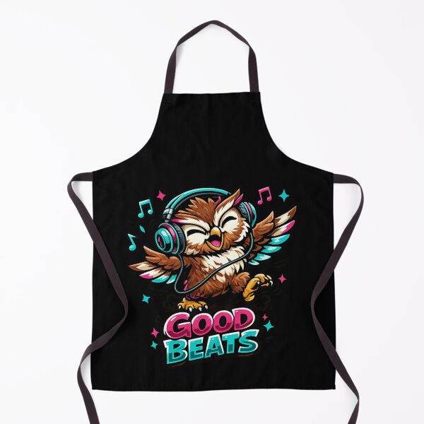 Item preview, Good Beats – Musical Owl Headphones Design designed and sold by ArtisticHeart21.