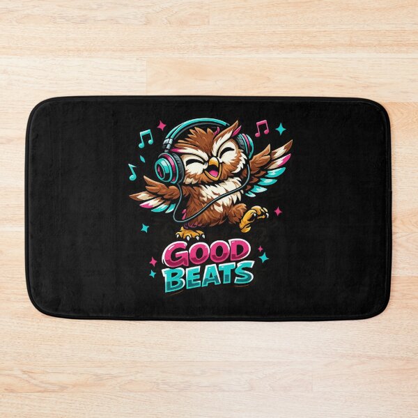 Item preview, Good Beats – Musical Owl Headphones Design designed and sold by ArtisticHeart21.