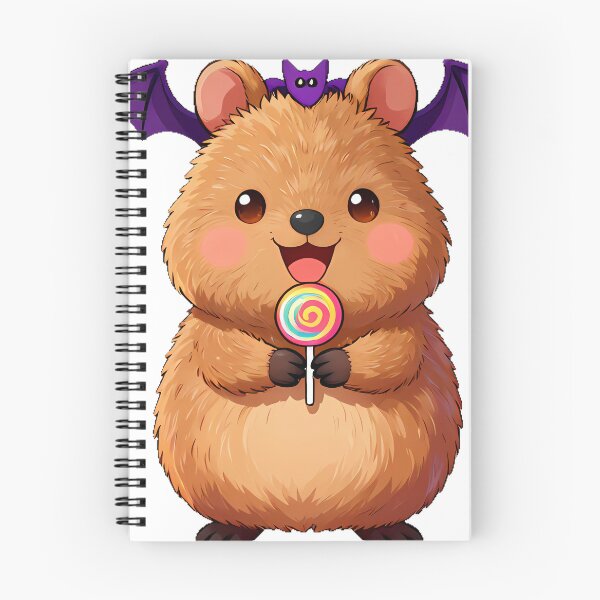 Item preview, Cute Smiling Quokka Bat Headband Trick-or-Treat Icon designed and sold by pumsquare.