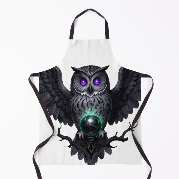 Item preview, Gothic Great Grey Owl Crystal Scryer designed and sold by IllumeInk.