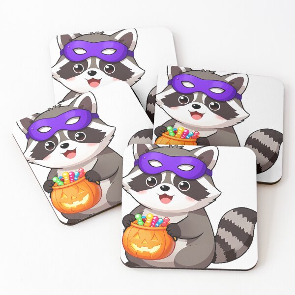 Item preview, Cute Raccoon Bandit Mask Trick-or-Treat Icon designed and sold by pumsquare.