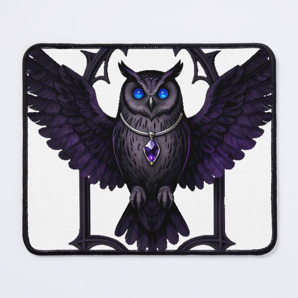 Item preview, Gothic Long-eared Owl Amethyst Diviner designed and sold by IllumeInk.
