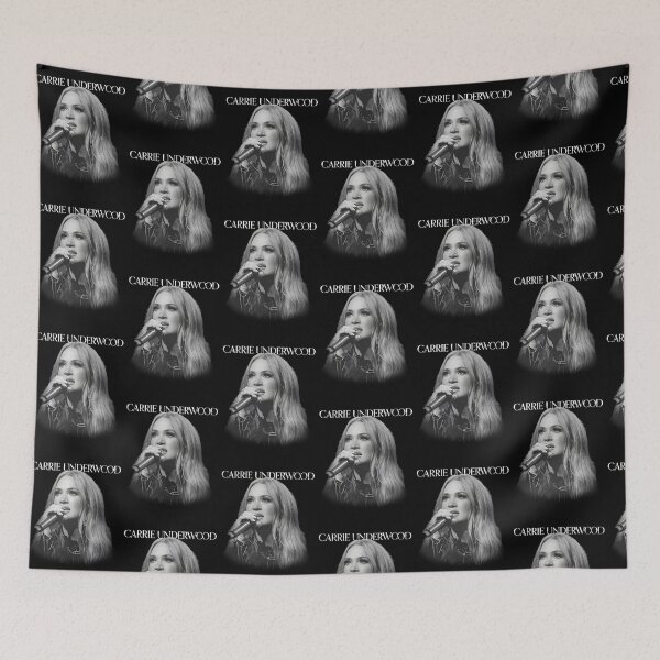 Item preview, Carrie Underwood Live Concert Portrait Black And White designed and sold by Ikooblooks.