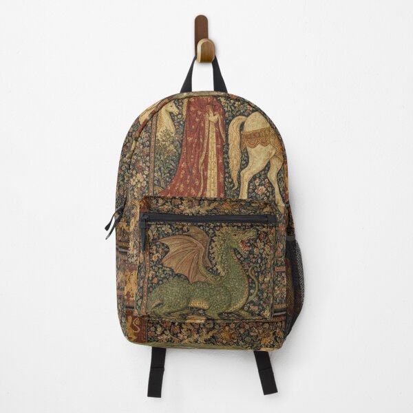 Item preview, Medieval tapestry art featuring knights, dragons, fair maidens and unicorns designed and sold by Vintage Designs +.