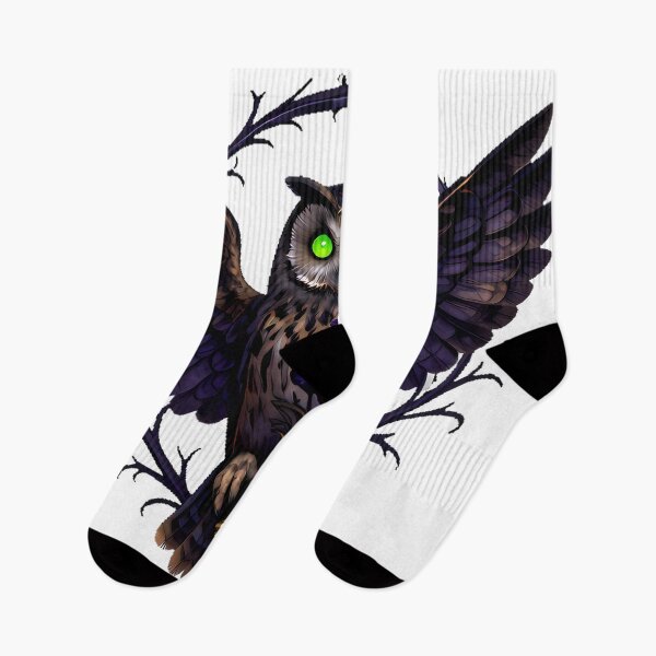 Item preview, Gothic Short-eared Owl Nightshade Forager designed and sold by IllumeInk.