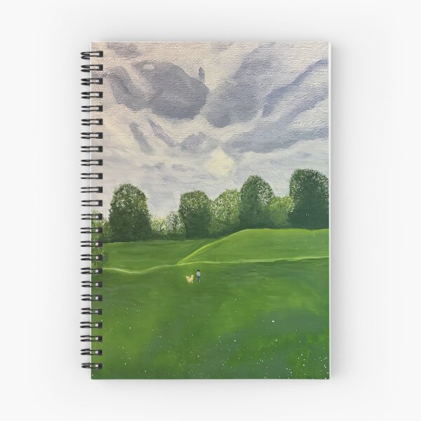 Item preview, Green Meadow Rolling Hills Landscape Painting designed and sold by POPILATA.