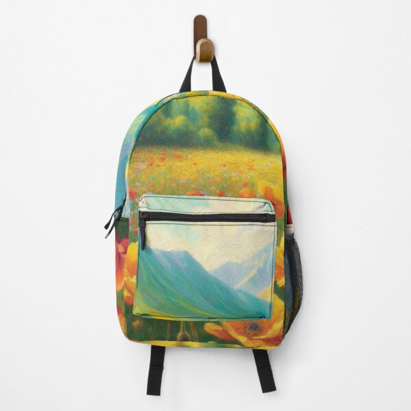 Item preview, Vibrant Wildflower Meadow in Mountain Valley Impressionist Pa designed and sold by jrhernand.