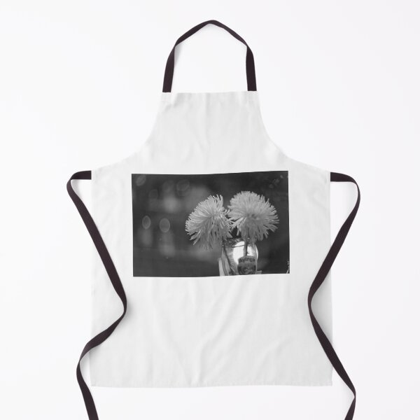 Item preview, Monochrome Chrysanthemum Blooms in Glass with Bokeh designed and sold by MerriliGueneve.