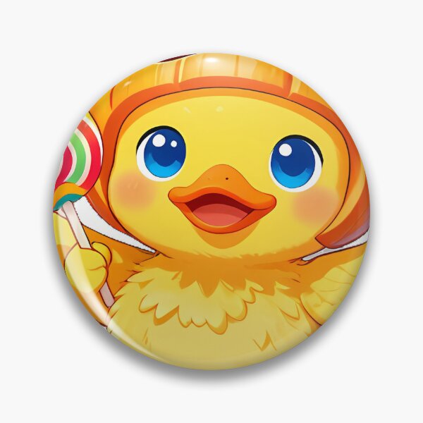 Item preview, Cute Duckling Pumpkin Helmet Trick-or-Treat Icon designed and sold by pumsquare.