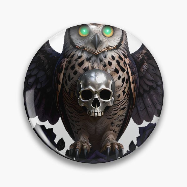 Item preview, Gothic Burrowing Owl Crypt Sentinel designed and sold by IllumeInk.
