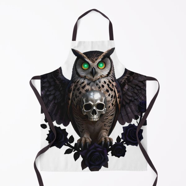 Item preview, Gothic Burrowing Owl Crypt Sentinel designed and sold by IllumeInk.