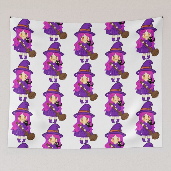 Item preview, Halloween Vibes With Cute Little Witch Chibi Anime Graphic designed and sold by Ladicreatis.