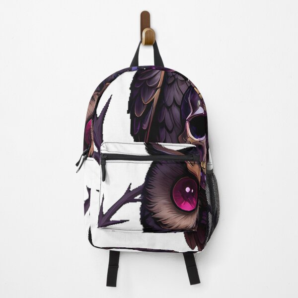Item preview, Gothic Pygmy Owl Amethyst Skull Keeper designed and sold by IllumeInk.