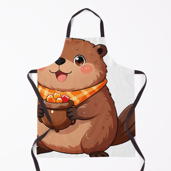 Item preview, Cute Beaver Autumn Scarf Candy Cauldron Icon designed and sold by pumsquare.