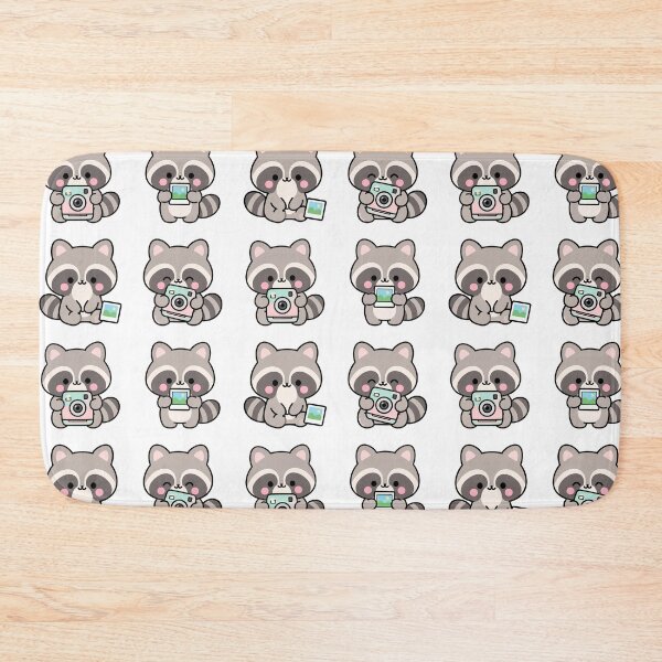 Item preview, Raccoon Photographer With Camera – Cute Kawaii Cartoon designed and sold by Moffyuniverse.