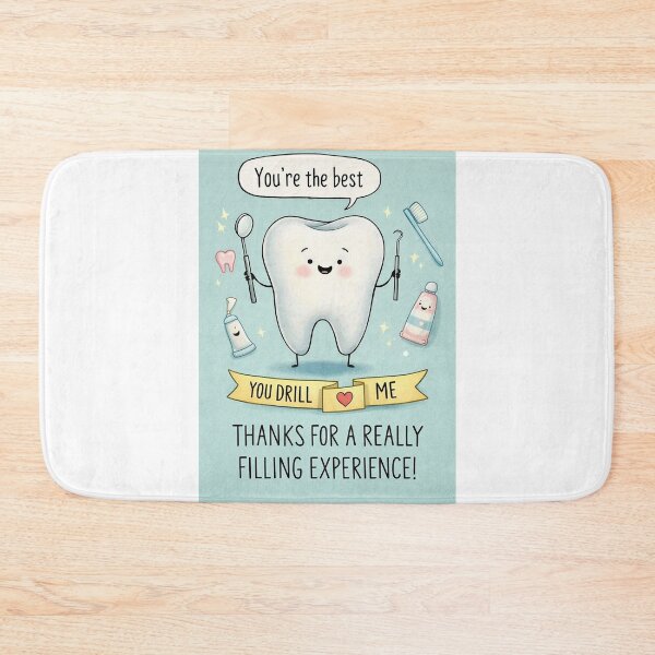 Item preview, Funny Dentist Thank You with Tooth and Dental Tools Humor designed and sold by Aryabek.
