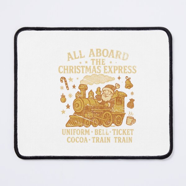 Item preview, All Aboard The Christmas Express Santa Vintage Train Holiday designed and sold by YasuoShop.