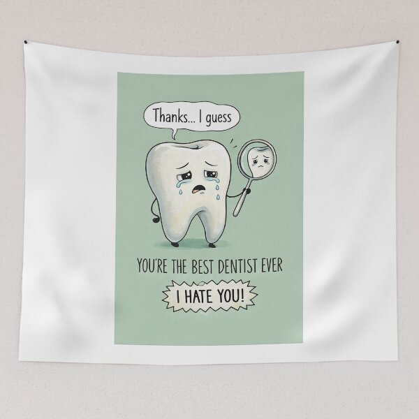 Item preview, Best Dentist Ever with Crying Tooth Sarcastic Dental Humor designed and sold by Aryabek.