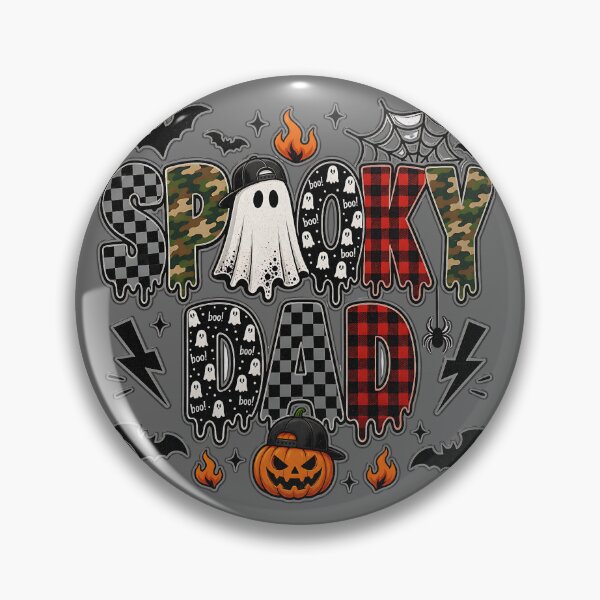Item preview, Spooky Dad Halloween | Camo Plaid Mixed Pattern Design designed and sold by MOCH- ART.