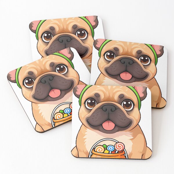 Item preview, Cute French Bulldog Frankenstein Trick-or-Treat Icon designed and sold by pumsquare.