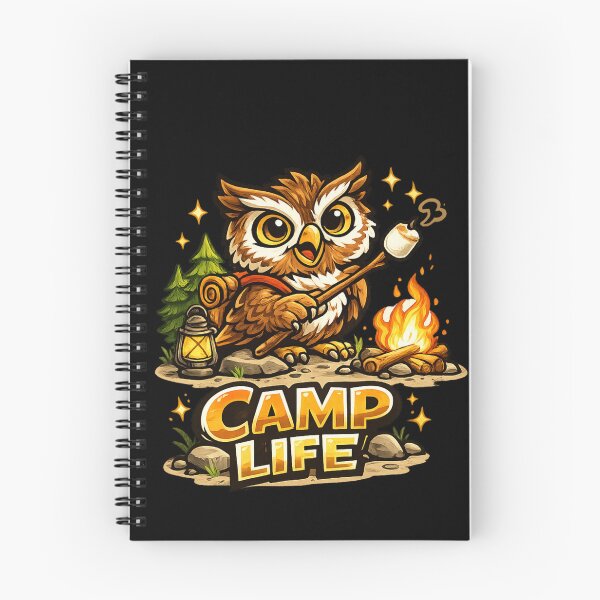 Item preview, Camp Life – Adventure Owl Camping Design designed and sold by ArtisticHeart21.