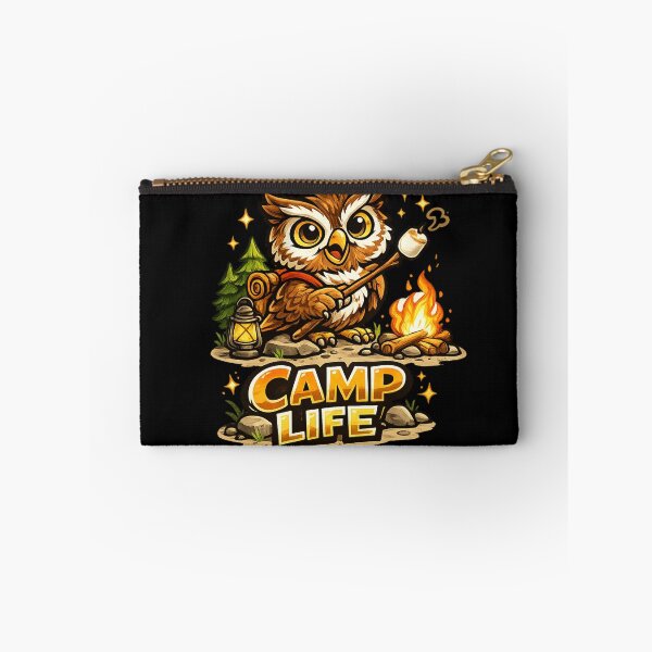 Item preview, Camp Life – Adventure Owl Camping Design designed and sold by ArtisticHeart21.