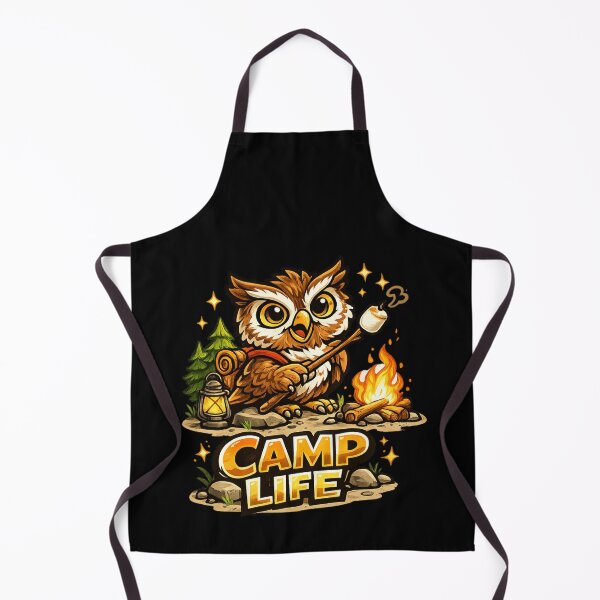 Item preview, Camp Life – Adventure Owl Camping Design designed and sold by ArtisticHeart21.