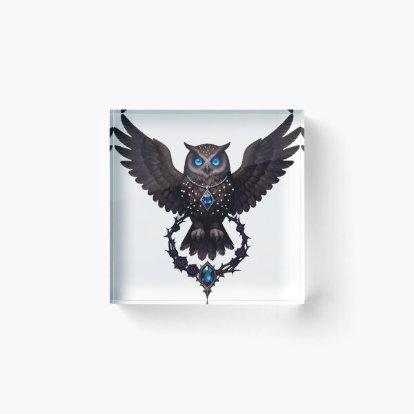 Item preview, Gothic Boreal Owl Soul Gem Keeper designed and sold by IllumeInk.