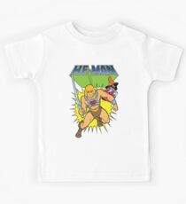 Camiseta para niños He-Man el hombre más poderoso del universo y Orko el mago con el logo