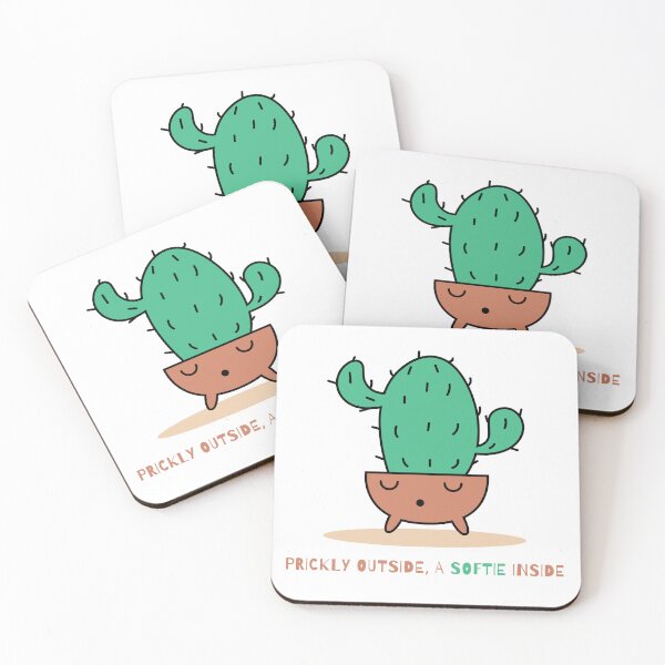 Item preview, Prickly Outside A Softie Inside Cute Cactus designed and sold by Fanellla.