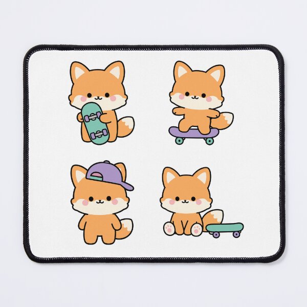 Item preview, Orange Fox Gamer – Cute Kawaii Cartoon designed and sold by Moffyuniverse.