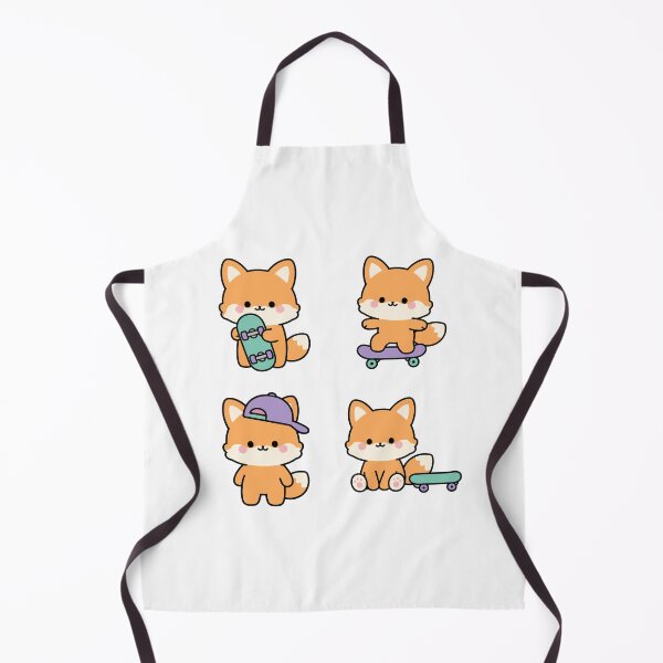 Aperçu de l'œuvre Orange Fox Gamer – Dessin animé mignon et kawaii créée et vendue par Moffyuniverse.