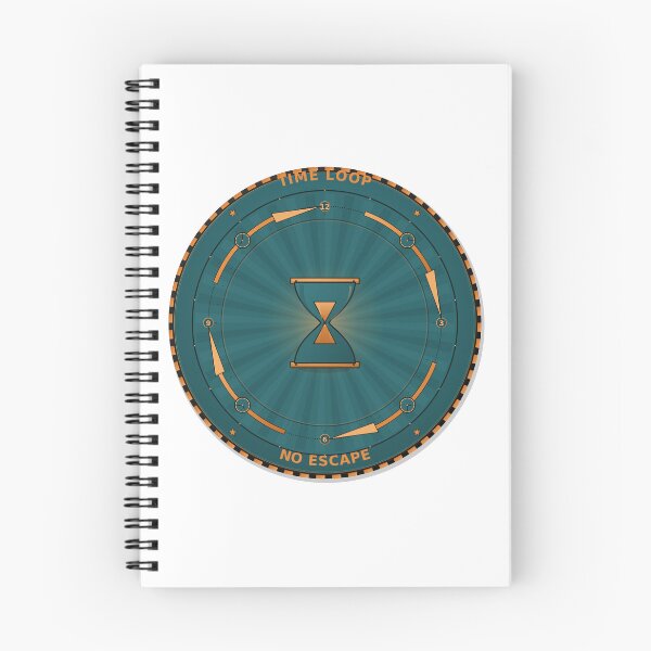 Item preview, Time Loop Badge T-Shirt | Retro Hourglass Infinity Vintage Tee designed and sold by Mega-Shopping.