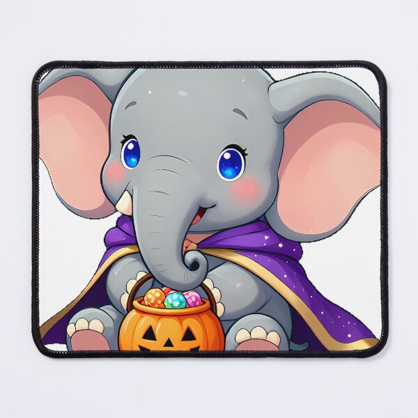 Item preview, Cute Baby Elephant Sorcerer Trick-or-Treat Icon designed and sold by pumsquare.