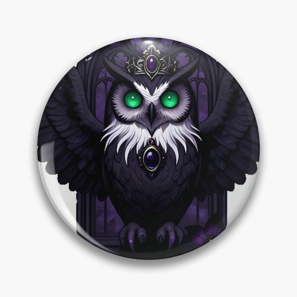 Item preview, Gothic Crested Owl Shadow Empress designed and sold by IllumeInk.