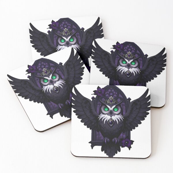 Item preview, Gothic Crested Owl Shadow Empress designed and sold by IllumeInk.
