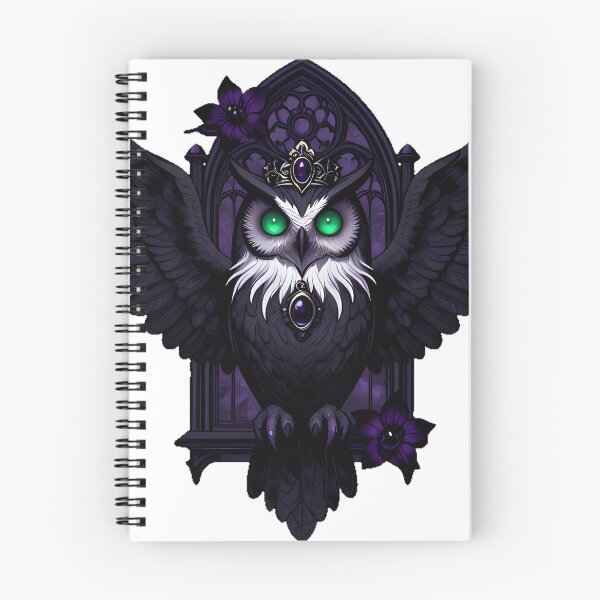 Item preview, Gothic Crested Owl Shadow Empress designed and sold by IllumeInk.